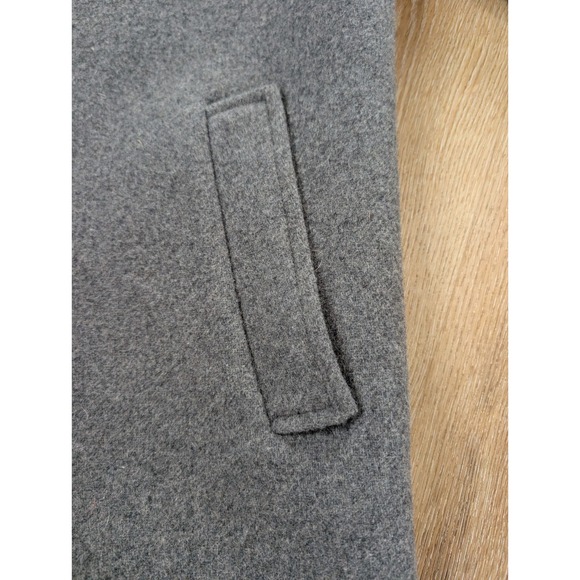 J.Crew Factory Wool Blend Car Coat Covered Buttons Grey Size 4 - Picture 5 of 16